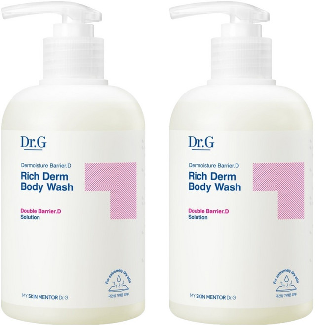 닥터지 더모이스처 배리어 D 리치덤 바디 워시, 400ml, 2개