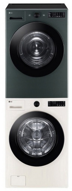 LG전자 트롬 오브제컬렉션 드럼세탁기 FG21EN + 건조기 RG19GN 21kg + 19kg 방문설치, FG21EN(세탁기), RG19GN(건조기), 네이처 베이지 + 네이처 그린