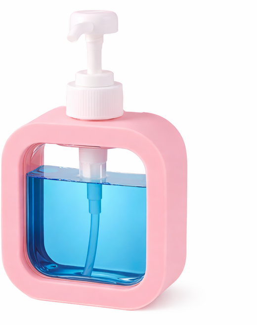 주방세제 바디 샴푸 리필 공병 펌프 디스펜서, 핑크, 1개