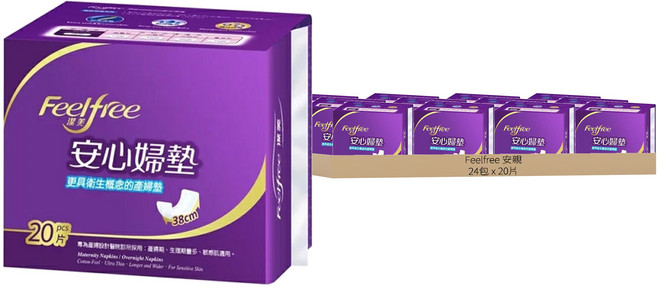 潔美 產婦墊 加大吸收, 38cm, 20片, 24包