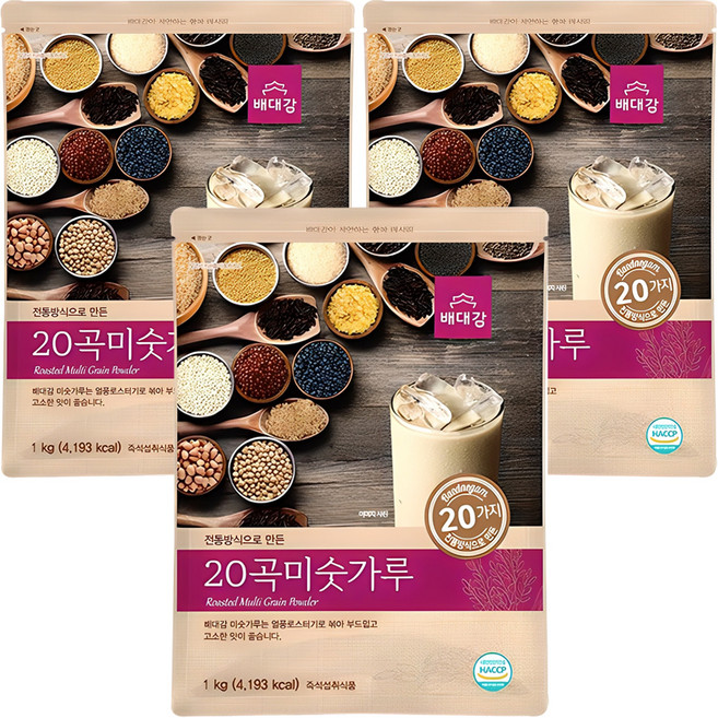 배대감 20곡 미숫가루, 1kg, 3개