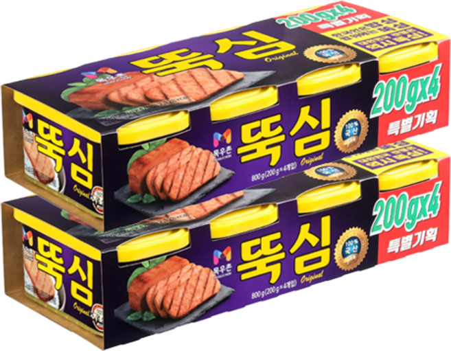 목우촌 뚝심, 200g, 8개