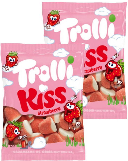 트롤리 키스 젤리, 100g, 2개