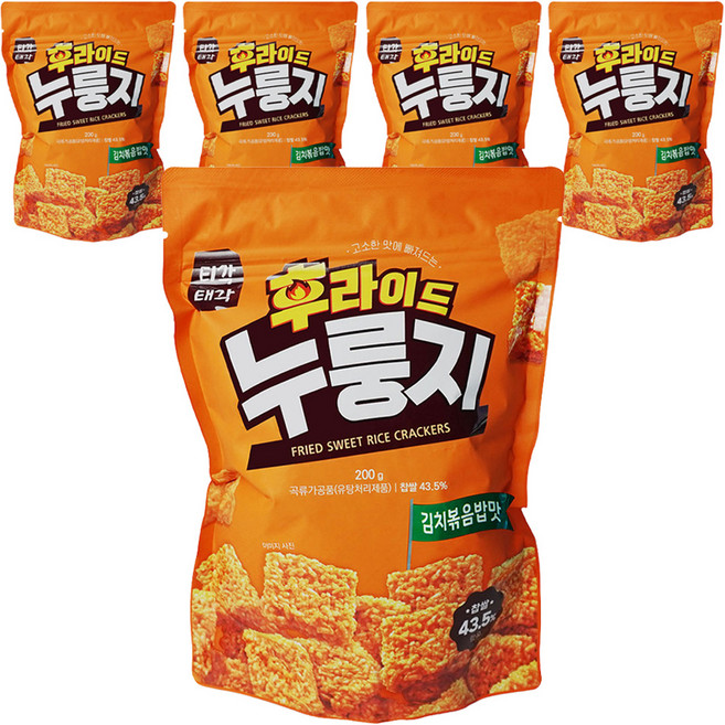 티각태각 후라이드 누룽지 김치볶음밥맛, 200g, 5개