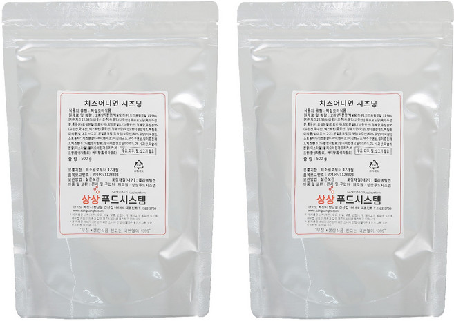 상상푸드 치즈어니언 시즈닝, 500g, 2개