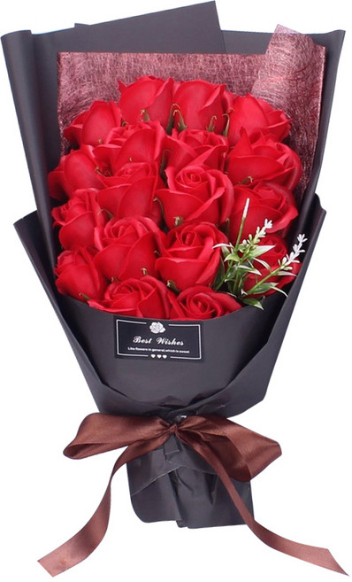 18朵香皂花, 玫瑰紅, 1組