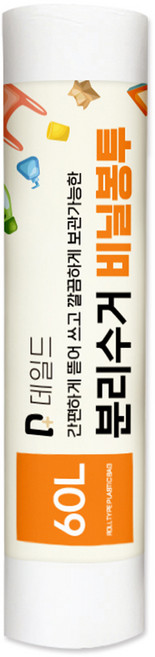 데일드 롤형 분리수거 봉투 60p, 1개, 60L