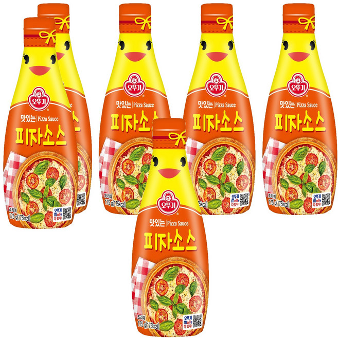오뚜기 맛있는피자소스, 6개, 175g