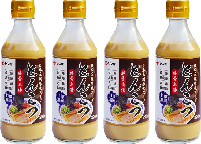 Yamaki 豚骨高湯, 290ml, 4瓶