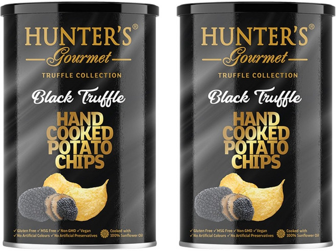 헌터스고메 수제 감자칩 블랙트러플, 150g, 2개
