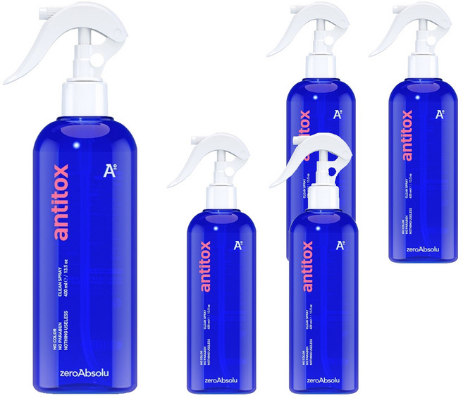 안티톡스 클린 스프레이 대용량 소독제, 5개, 400ml