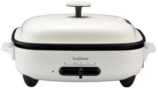 Corelle Brands 康寧餐具 Snapware SEKA多功能電烤盤 附平煎烤盤, 38.5cm, 1個