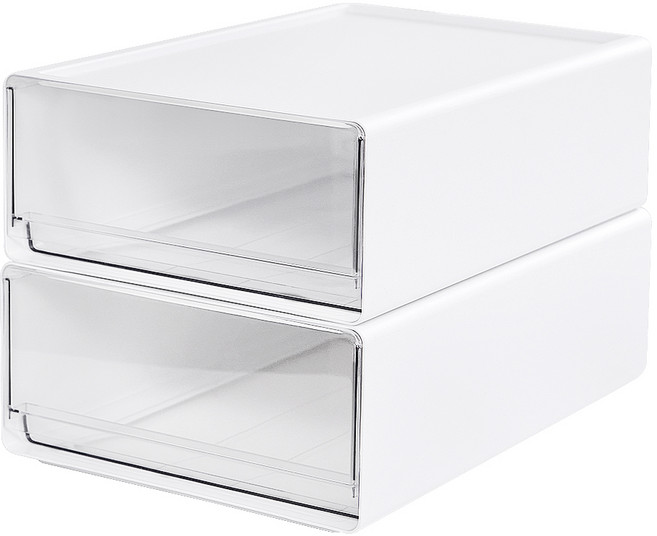 까사마루 다용도 펜트리 올림 서랍장 대형, 화이트, 2개