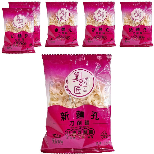新宏 劉麵匠 刀削麵, 75g, 6包