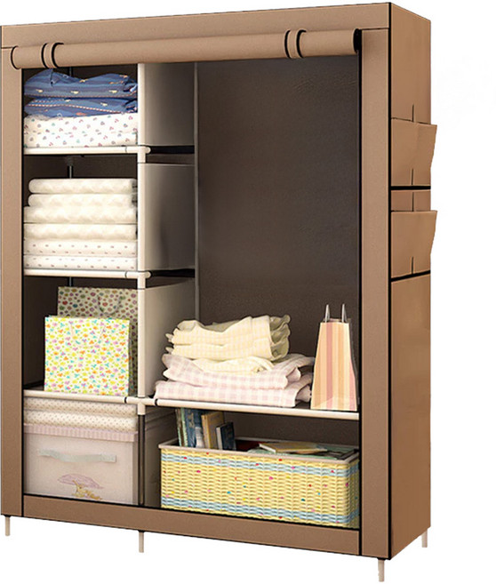 組合式衣櫃 捲簾款, 咖啡色