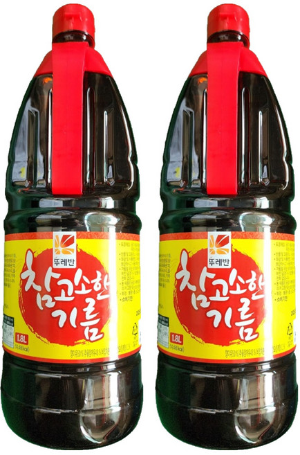 뚜레반 참고소한 기름, 2개, 1.8L