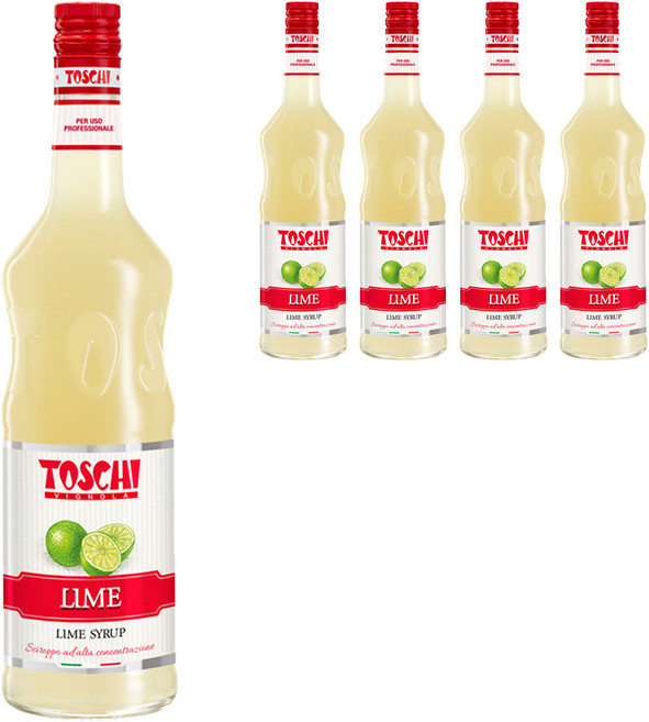 토스키 라임 시럽, 1L, 5개