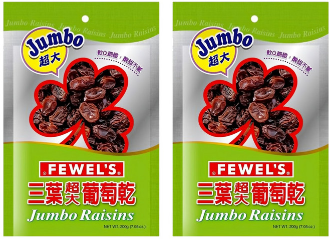 FEWEL'S 三葉 超大葡萄乾, 200g, 2包