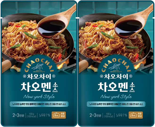 차오차이 차오멘 소스, 100g, 2개