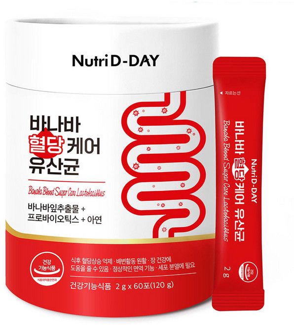 뉴트리디데이 바나바 혈당케어 유산균, 120g, 1개
