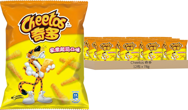 Cheetos 奇多 家常起司口味玉米棒, 78g, 12包