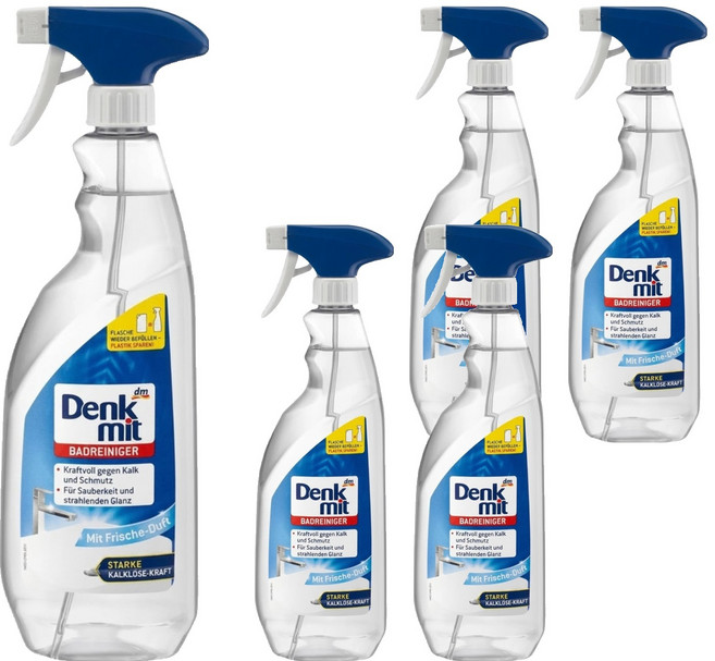 dm Denk mit 浴室水垢清潔劑, 1L, 5瓶