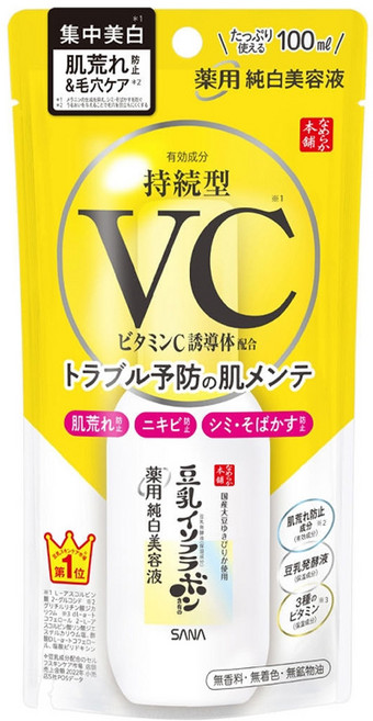 SANA 莎娜 豆乳美肌 維他命C精華液, 100ml, 1瓶