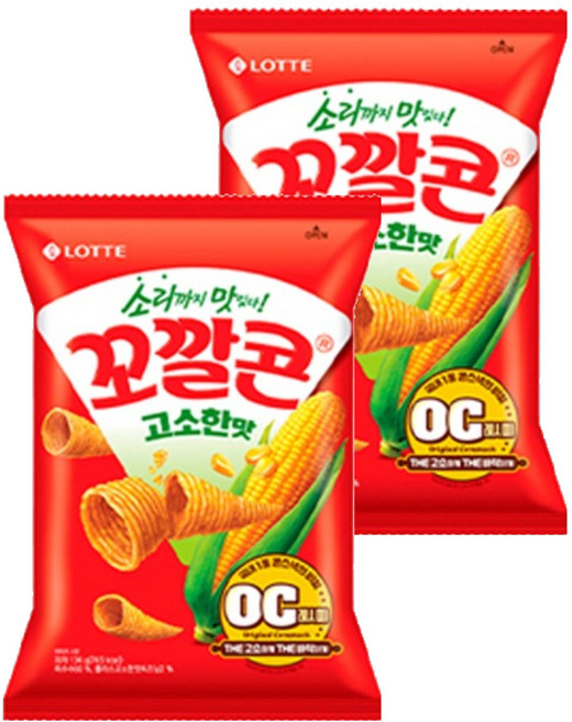 꼬깔콘 고소한맛, 134g, 2개