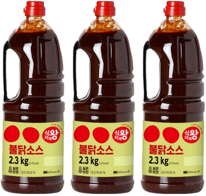 식자재왕 불닭소스, 3개, 2.3kg