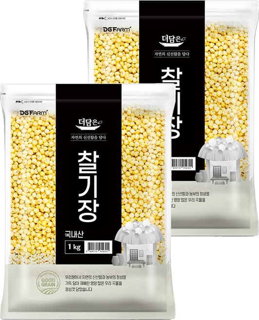 더담은 국산 찰기장, 1kg, 2개