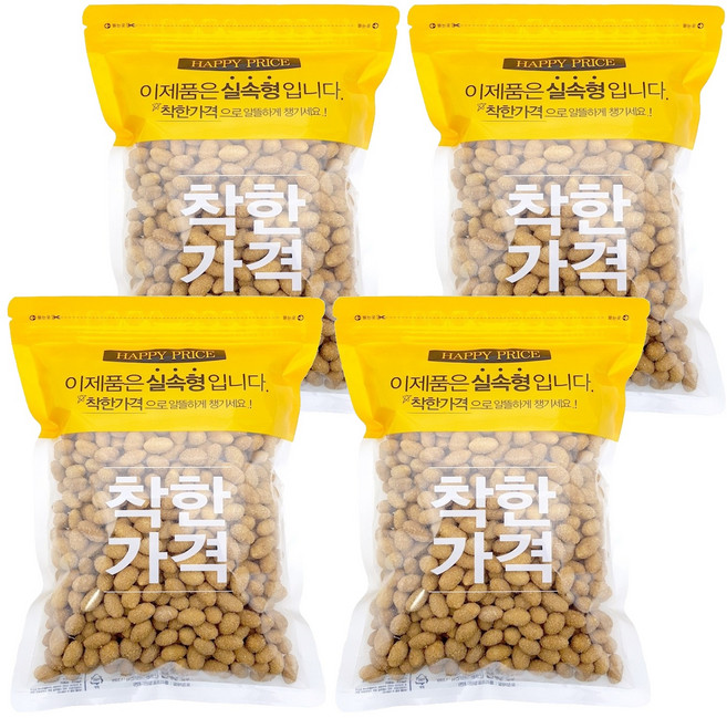 견과공장 햇 꿀땅콩, 800g, 4개