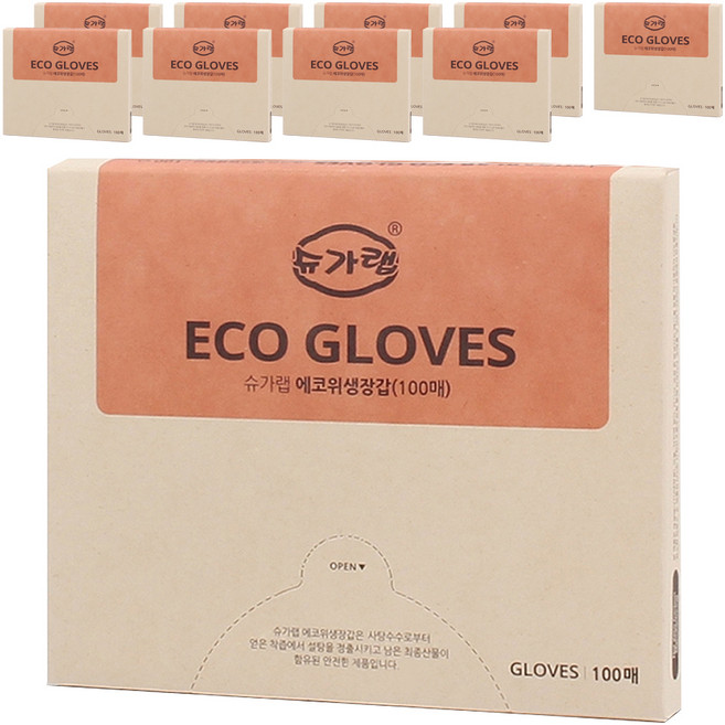 슈가랩 에코 위생장갑, 100개입, 10개