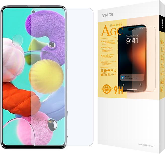 YADI 亞第 水之鏡 手機 玻璃保護貼 螢幕保護貼 Samsung Galaxy A51 4G/A51 5G/A52/A52s 5G 9H 高清透明 防指紋 AGC 透明