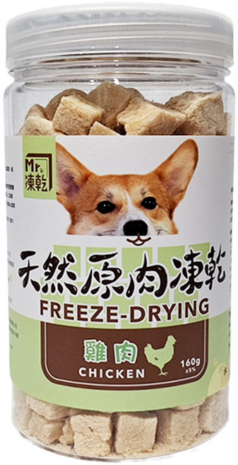 Mr.凍乾 犬用 原肉凍乾, 160g, 1罐
