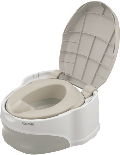 Combi 康貝 優質坐式分段訓練便器 #18469 1歲以上, 灰卵石, 1個