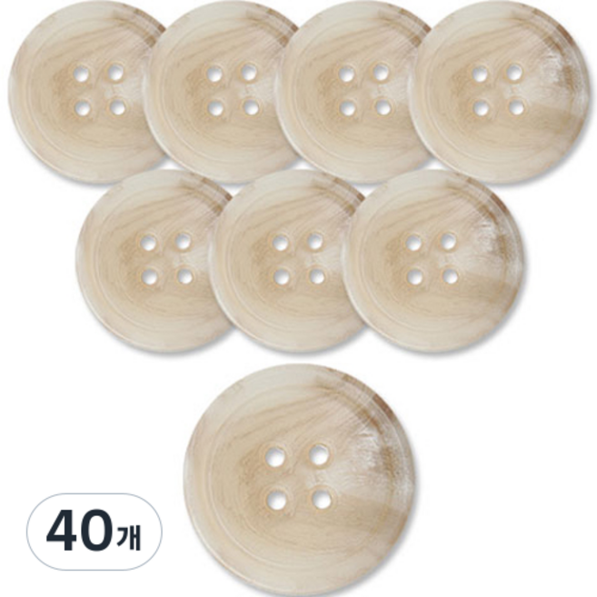 Button King 東大門鈕扣王 霧面大衣開襟衫鈕扣 18mm, 古巴LBG, 40個