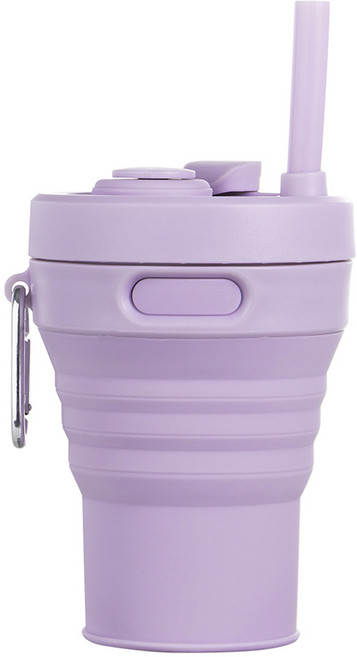 일상공감 접어바바 텀블러, 퍼플, 450ml, 1개