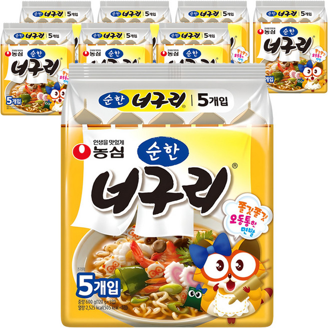 NONGSHIM 農心 Neoguri 爽口烏龍麵 120g, 40包