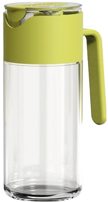 重力感應自動開合油壺 防漏控油瓶 綠色, 550ml, 1個