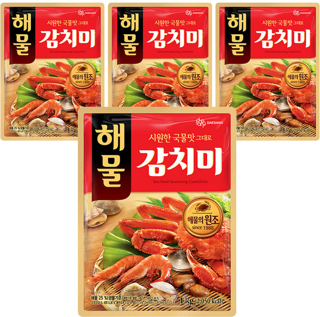 대상 해물 감치미 조미료, 1kg, 4개
