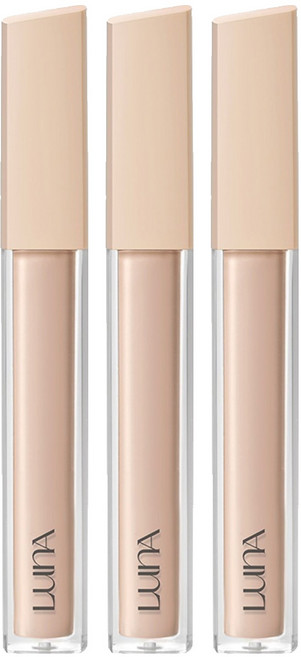 루나 롱래스팅 팁컨실러 픽싱 핏 7.5g, 3개, 2호 내추럴 베이지