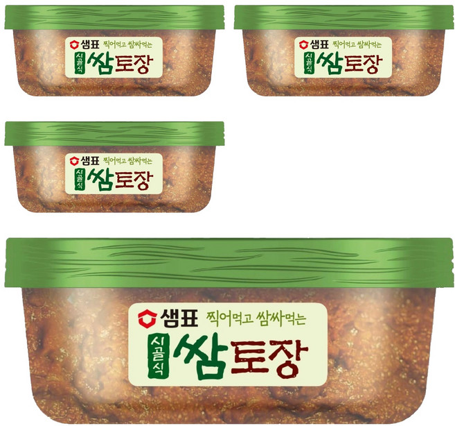 샘표 시골식 쌈토장, 170g, 4개