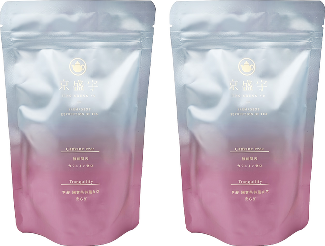 京盛宇 寧靜 國寶茶與薰衣草 無咖啡因, 2袋, 4g, 10包