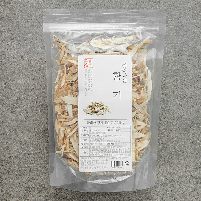 매홍 착한상점 씻어나온 국내산 황기, 210g, 1개