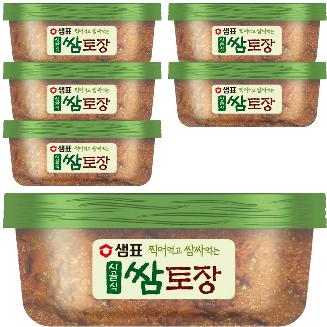 샘표 시골식 쌈토장, 170g, 6개