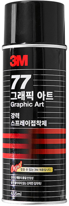 쓰리엠 77스프레이 접착제 455ml, 1개