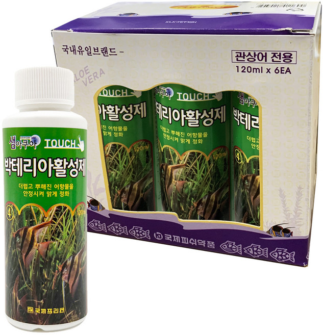 샘아쿠아 터치 박테리아 활성제, 120ml, 6개