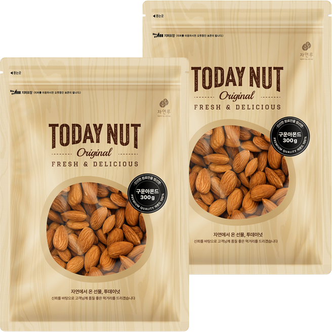 TODAY NUT 烤杏仁果, 300g, 2包