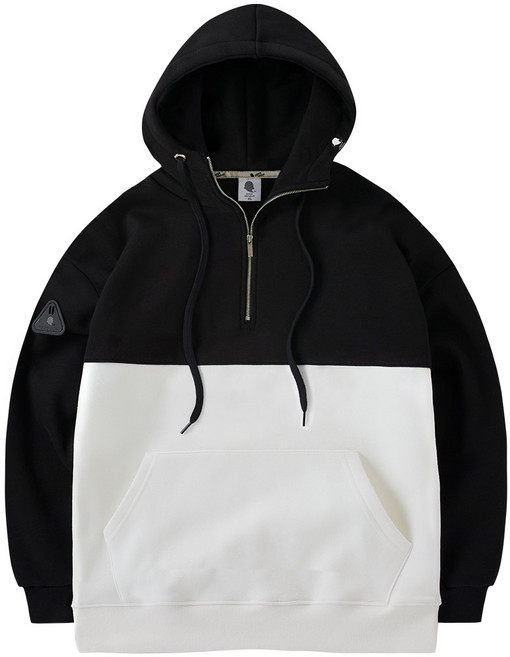 고스트리퍼블릭 아노락 터틀넥 투톤 후드티셔츠 GHT-434