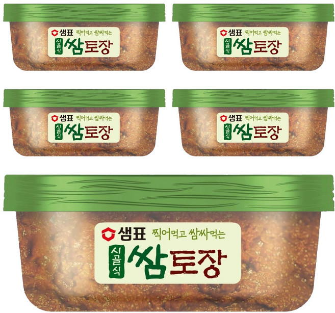 샘표 시골식 쌈토장, 170g, 5개